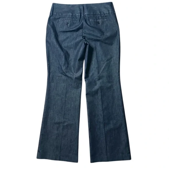 Express Editor Mid-Rise Straight Leg Denim Trouser Jean Blue Size 8R - Picture 2 of 11